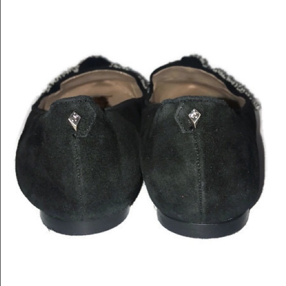 Sam Edelman Flats w/bow Black Suede Size 6.5 - Picture 4 of 5